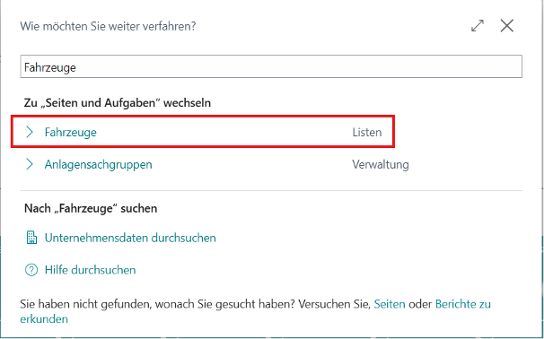 Kachel "Einstellungen Posteingang"