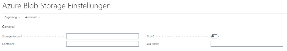 Azure Blob Storage Maske